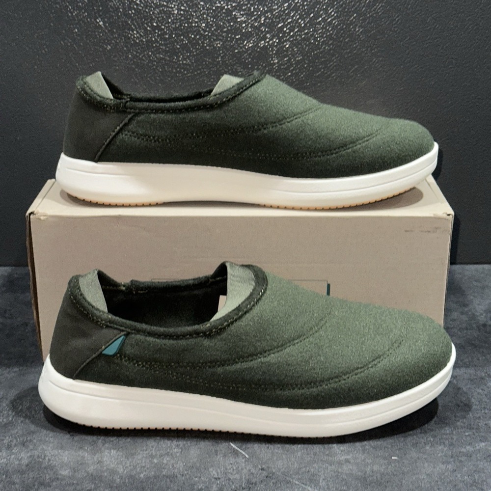 Vessi Men's Sunday Slippers Size 9 Spruce Green‎ Slip-On Casual Soft Comfort